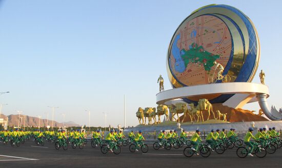 Turkmenistan Bicycle Monument