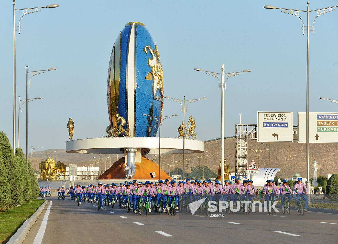 Turkmenistan Bicycle Monument