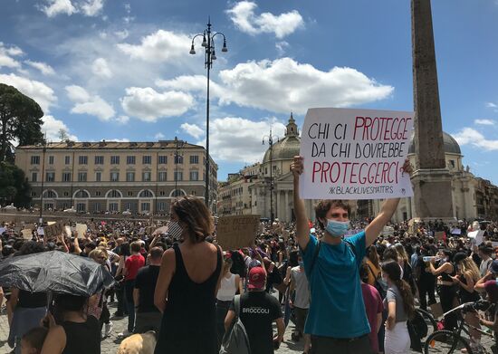 Italy George Floyd Protest