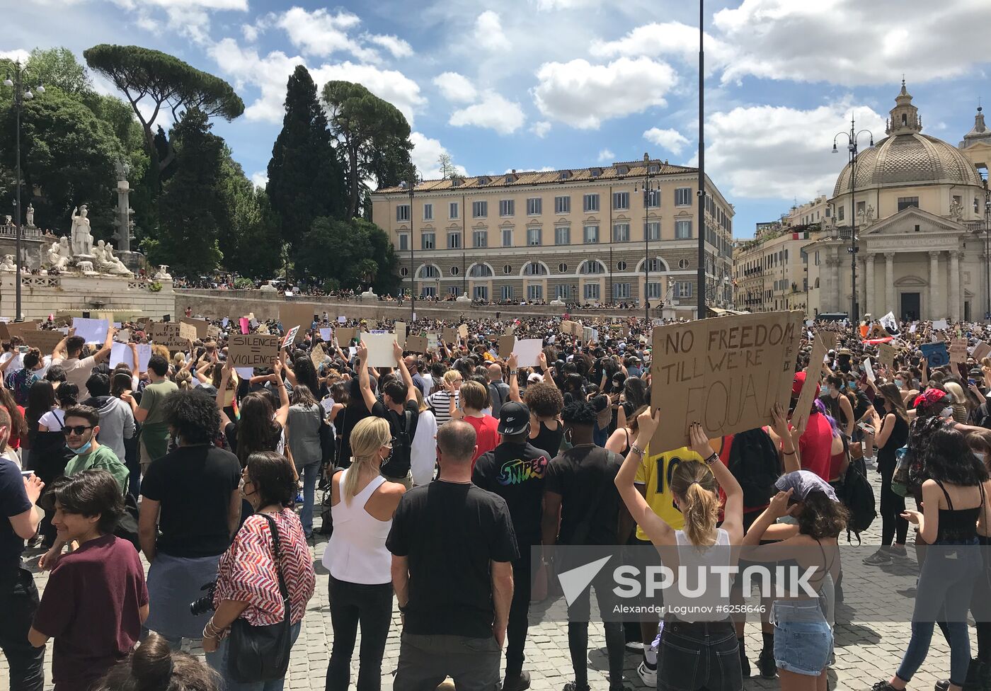 Italy George Floyd Protest