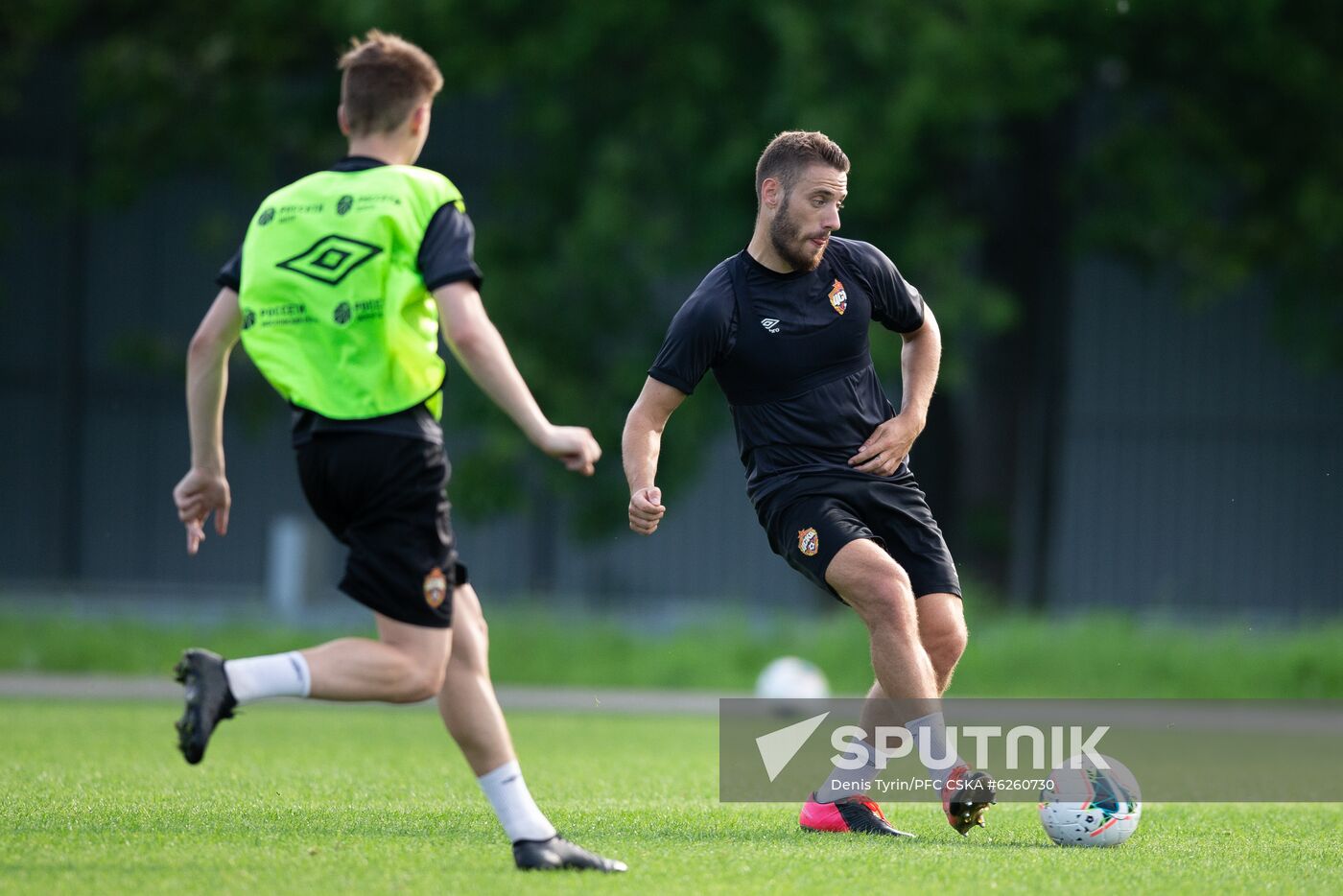 Russia Soccer CSKA Training