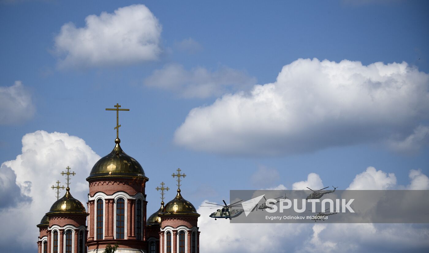 Russia WWII Victory Parade Rehearsal