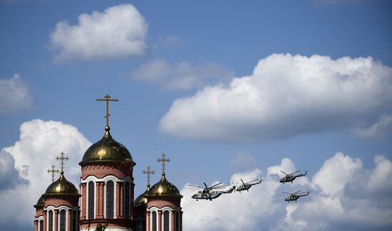 Russia WWII Victory Parade Rehearsal