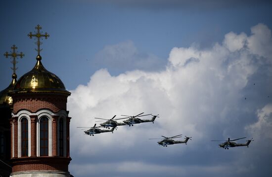 Russia WWII Victory Parade Rehearsal