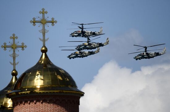 Russia WWII Victory Parade Rehearsal