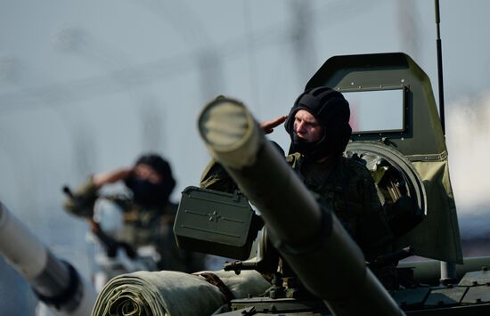 Russia WWII Victory Parade Rehearsal