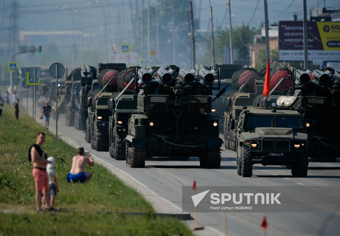 Russia WWII Victory Parade Rehearsal