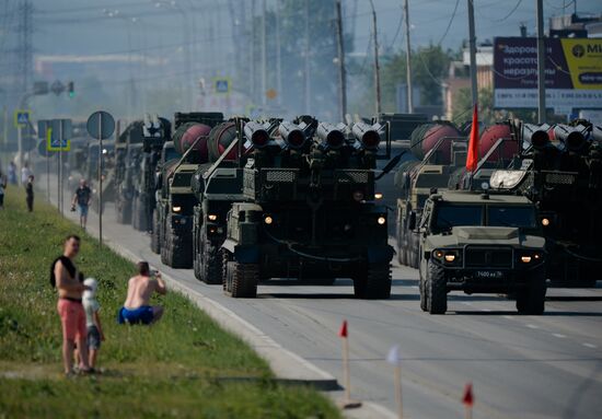 Russia WWII Victory Parade Rehearsal