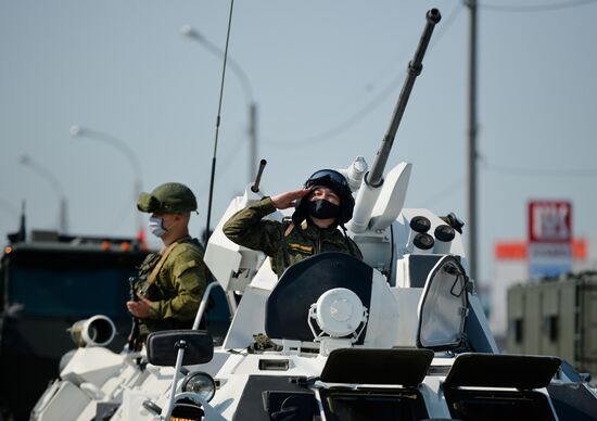 Russia WWII Victory Parade Rehearsal