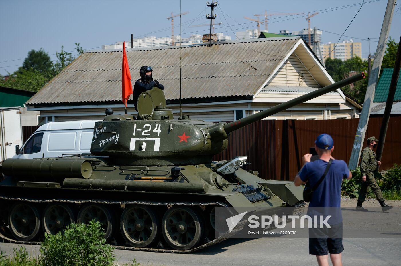 Russia WWII Victory Parade Rehearsal