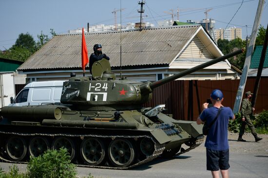 Russia WWII Victory Parade Rehearsal