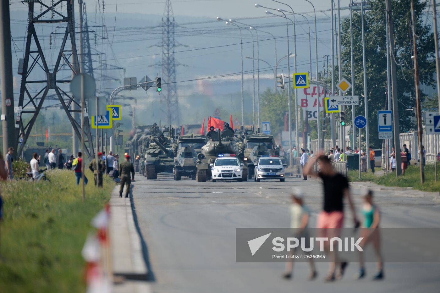 Russia WWII Victory Parade Rehearsal