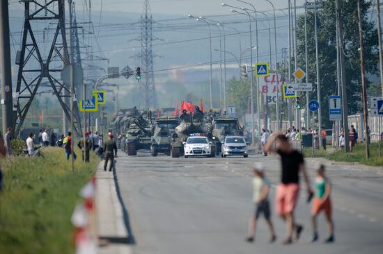 Russia WWII Victory Parade Rehearsal