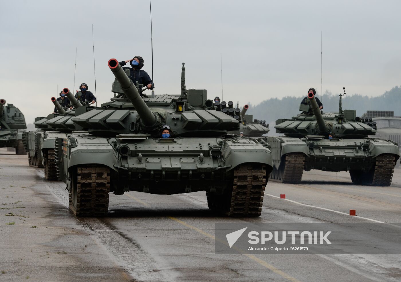 Russia WWII Victory Parade Rehearsal
