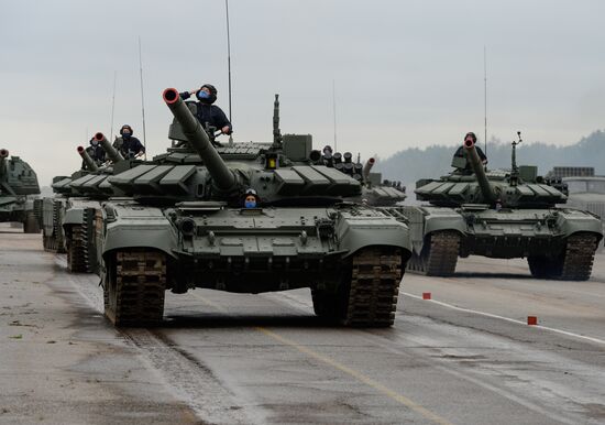 Russia WWII Victory Parade Rehearsal