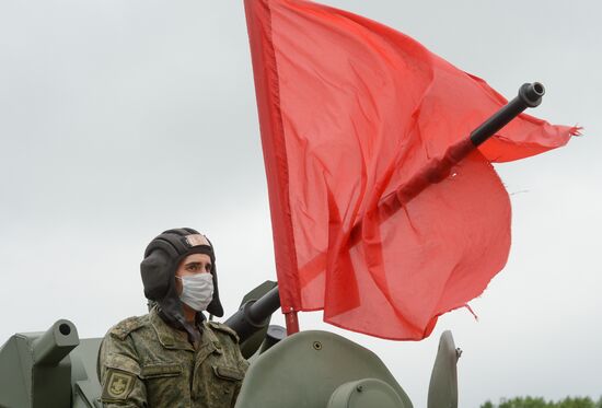Russia WWII Victory Parade Rehearsal