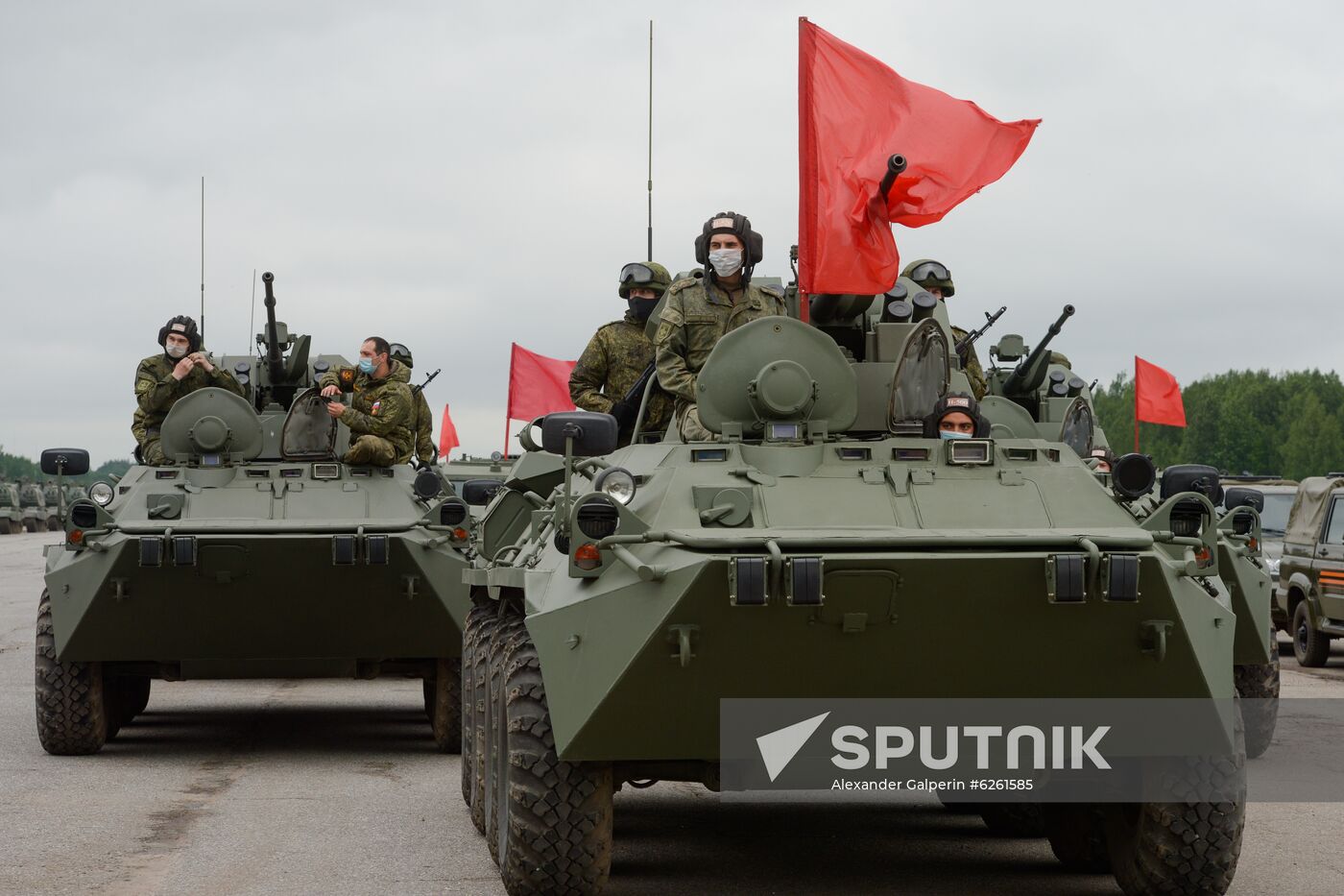 Russia WWII Victory Parade Rehearsal