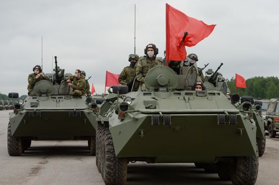 Russia WWII Victory Parade Rehearsal