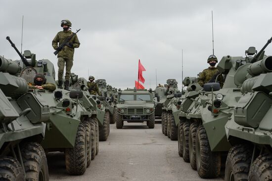 Russia WWII Victory Parade Rehearsal