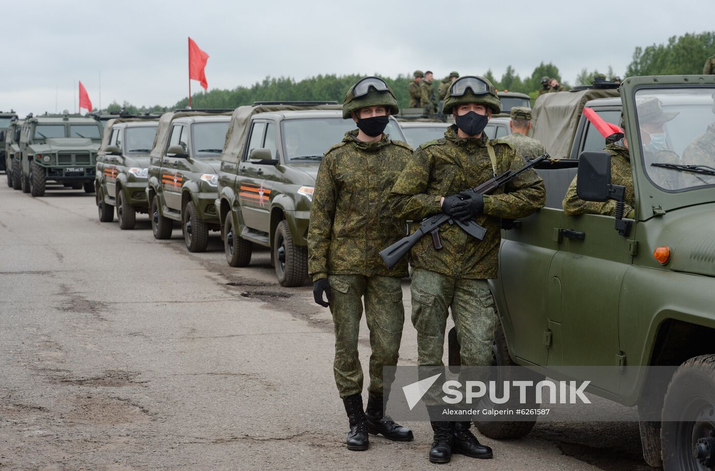 Russia WWII Victory Parade Rehearsal