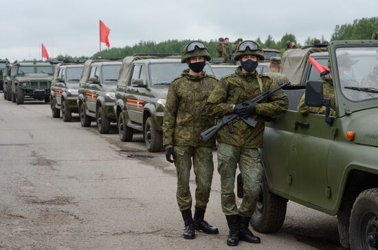 Russia WWII Victory Parade Rehearsal