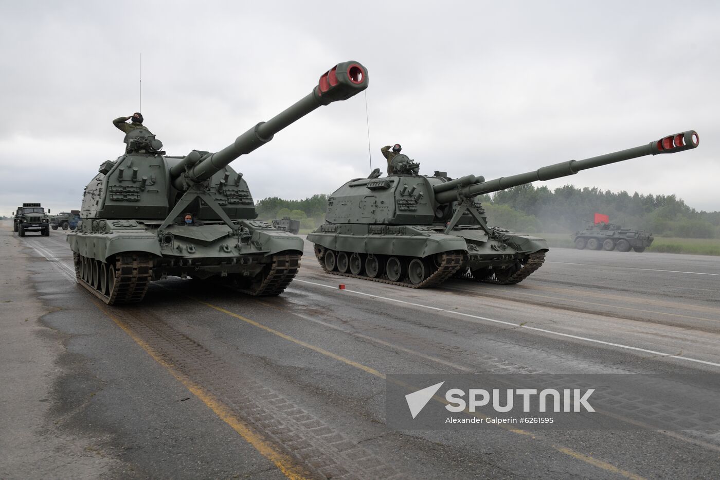 Russia WWII Victory Parade Rehearsal