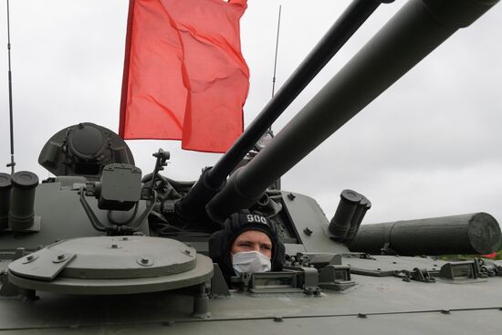 Russia WWII Victory Parade Rehearsal