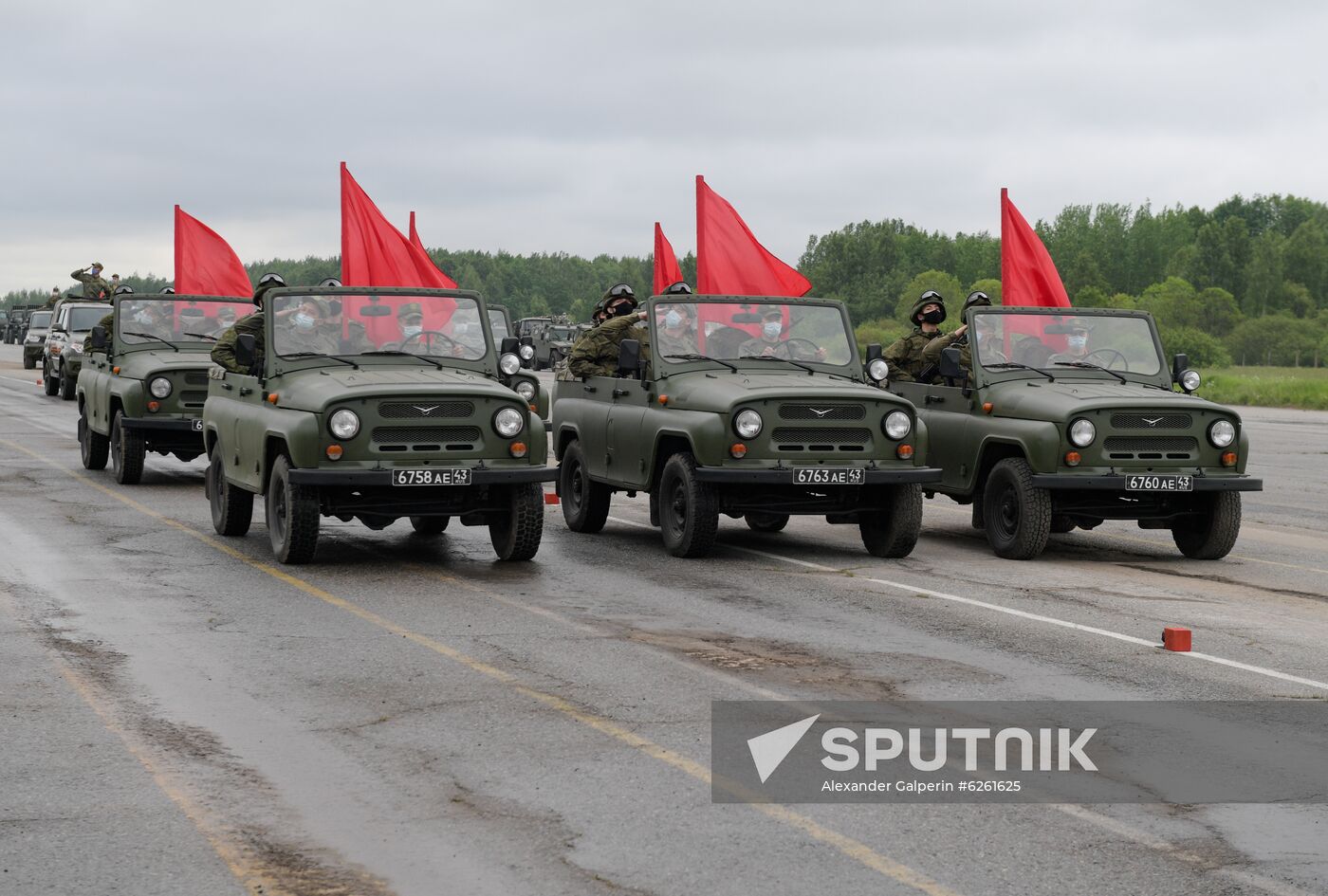 Russia WWII Victory Parade Rehearsal