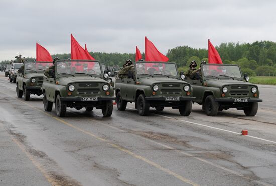 Russia WWII Victory Parade Rehearsal