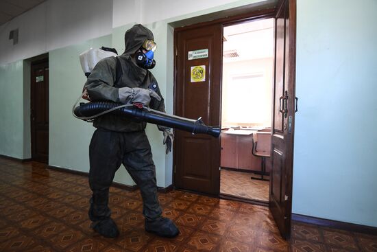 Russia Coronavirus Disinfection