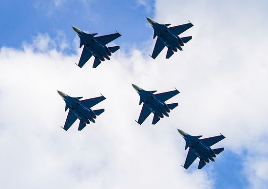 Russia WWII Victory Parade Rehearsal