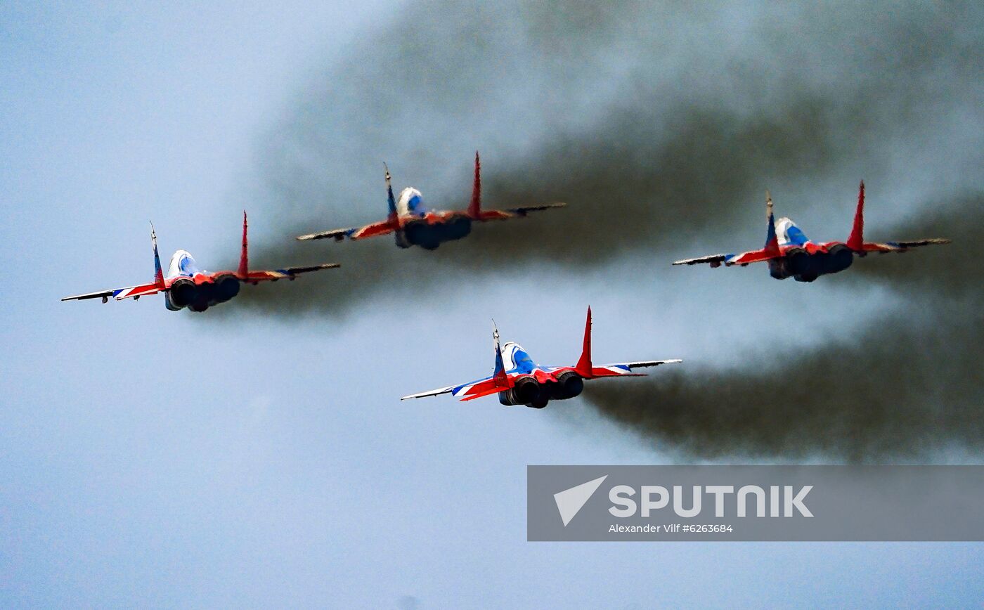 Russia WWII Victory Parade Rehearsal