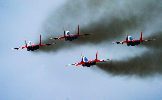 Russia WWII Victory Parade Rehearsal