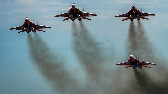 Russia WWII Victory Parade Rehearsal