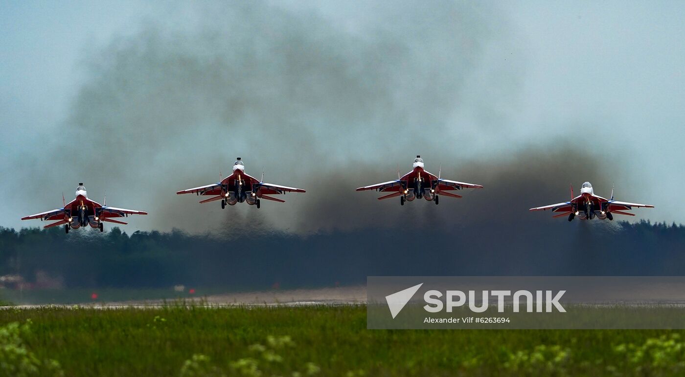 Russia WWII Victory Parade Rehearsal