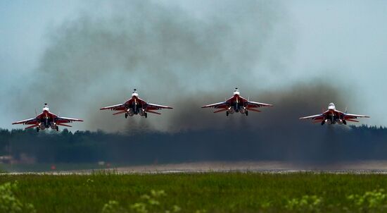 Russia WWII Victory Parade Rehearsal