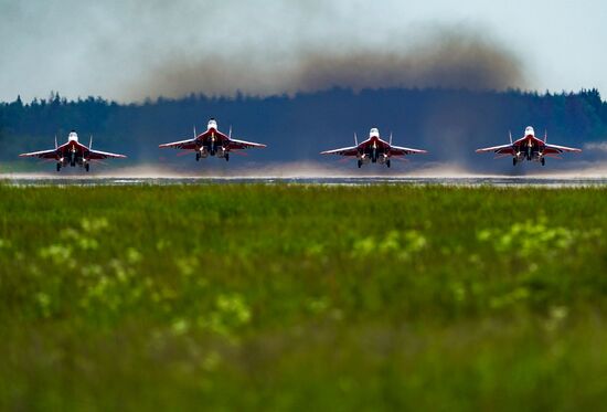 Russia WWII Victory Parade Rehearsal