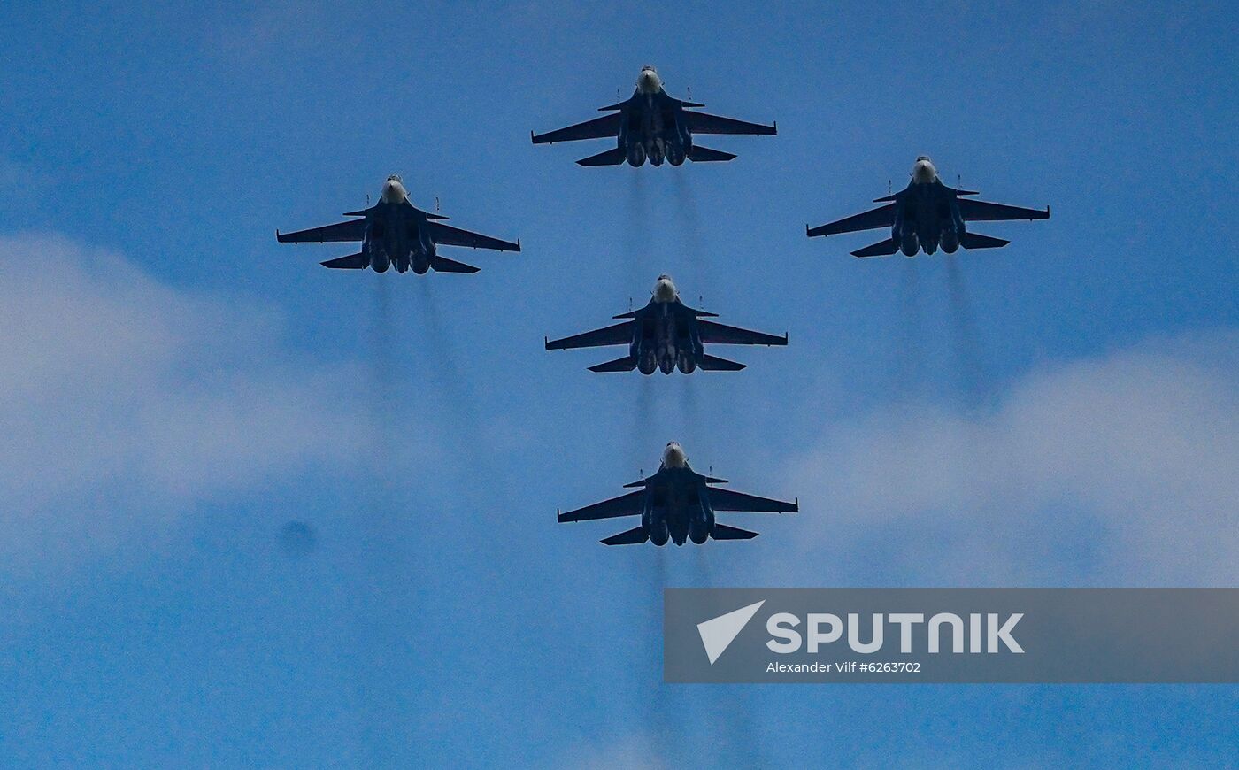 Russia WWII Victory Parade Rehearsal