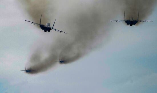 Russia WWII Victory Parade Rehearsal