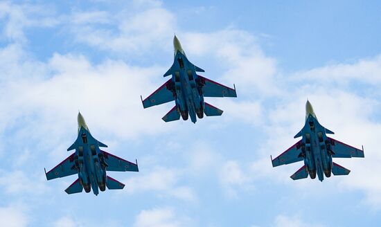 Russia WWII Victory Parade Rehearsal