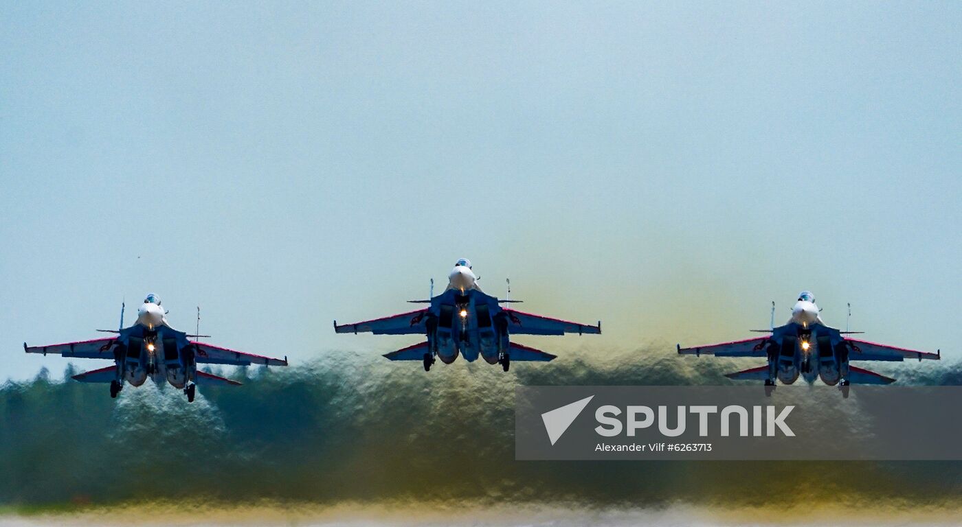 Russia WWII Victory Parade Rehearsal