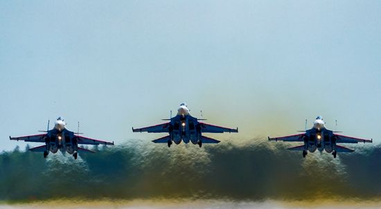 Russia WWII Victory Parade Rehearsal