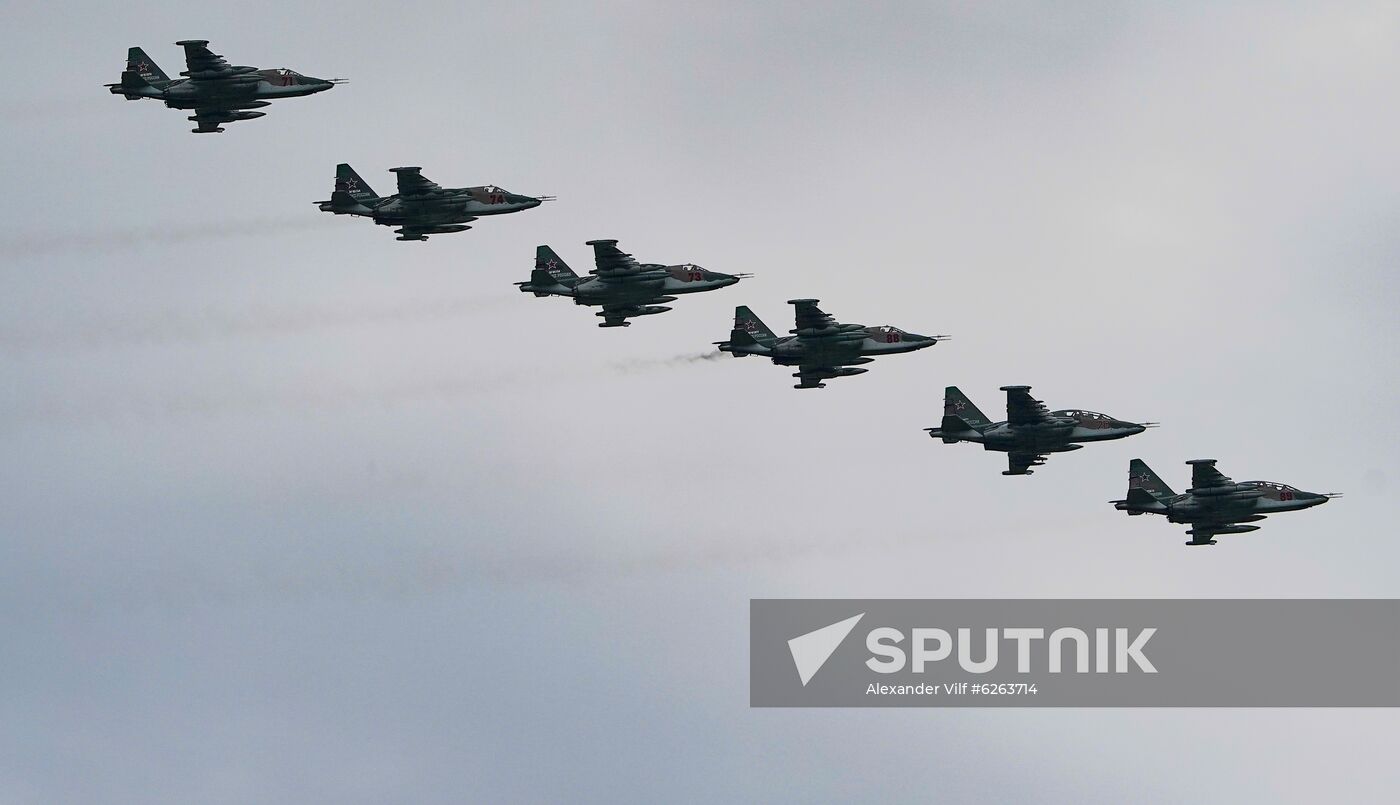 Russia WWII Victory Parade Rehearsal