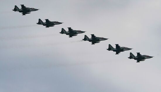Russia WWII Victory Parade Rehearsal