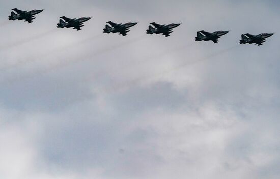 Russia WWII Victory Parade Rehearsal