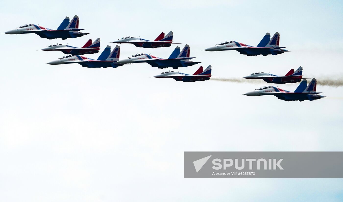 Russia WWII Victory Parade Rehearsal