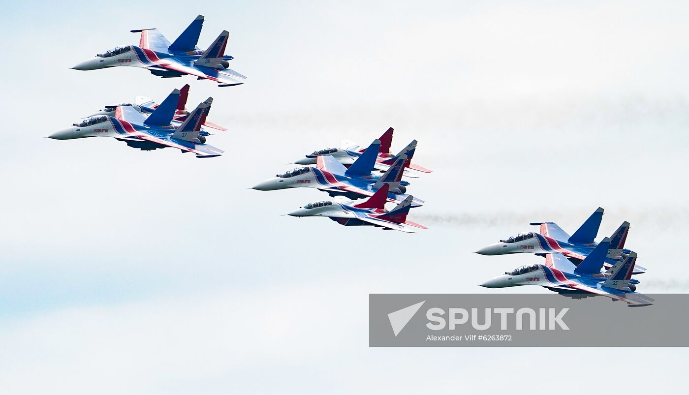 Russia WWII Victory Parade Rehearsal
