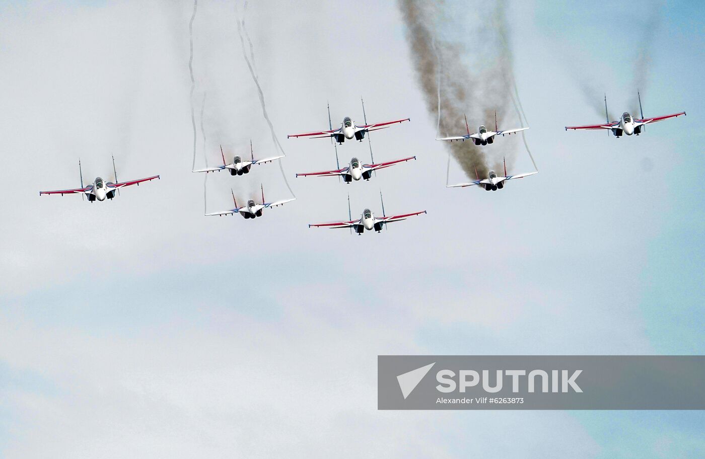 Russia WWII Victory Parade Rehearsal