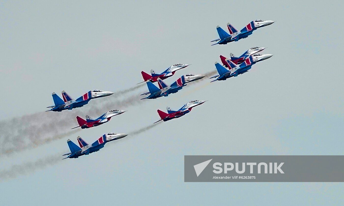 Russia WWII Victory Parade Rehearsal