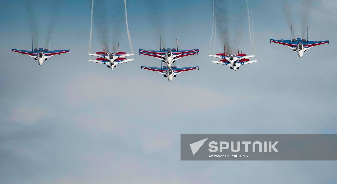 Russia WWII Victory Parade Rehearsal